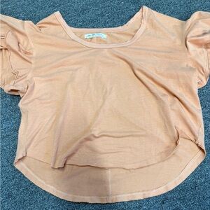Women's We The Free Coral Ruffle Sleeve Women's Top